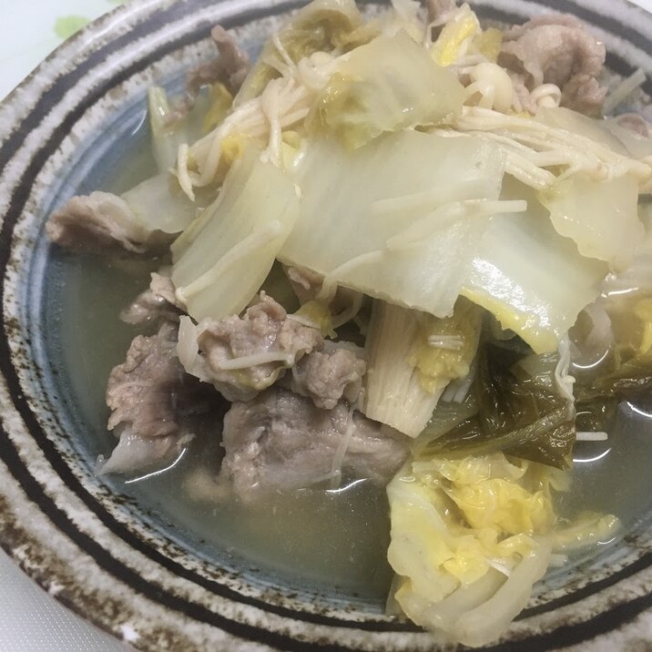 白菜と豚肉でさっぱり煮